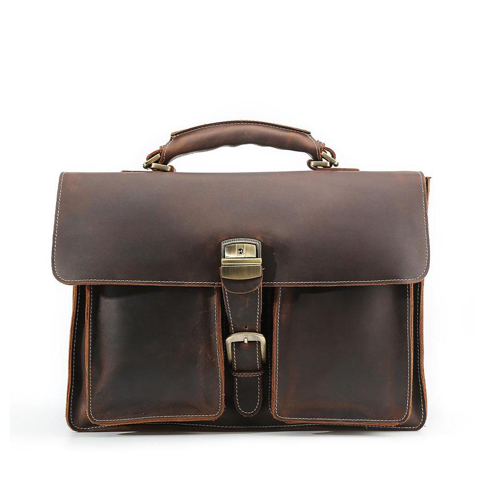 Brown Leather Shoulder Bag | COLMAR