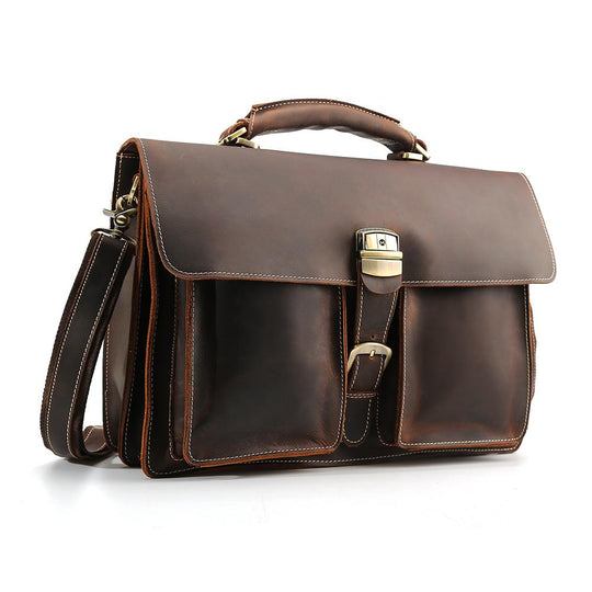 Brown Leather Shoulder Bag | COLMAR