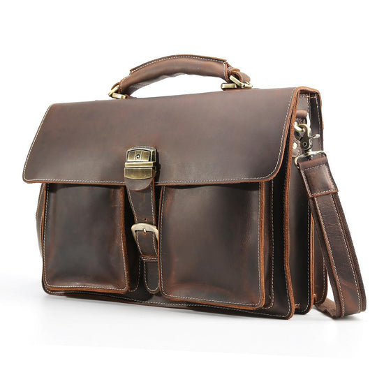 Brown Leather Shoulder Bag | COLMAR