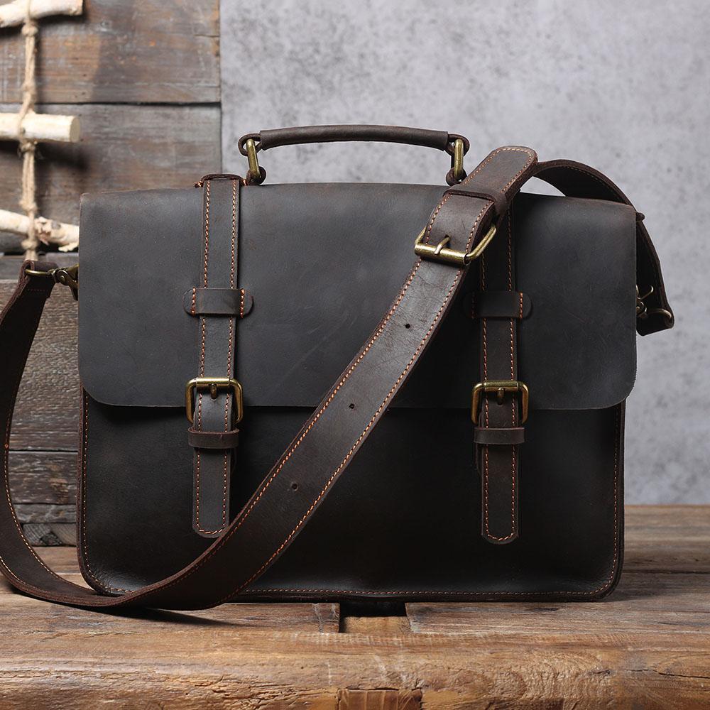 Leather Courier Bag | NAMUR