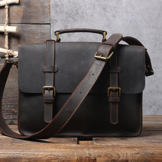 Leather Courier Bag | NAMUR