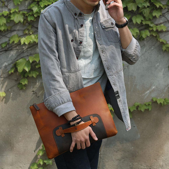 Leather Laptop Pouch | AVIGNON