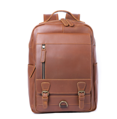 Tan Leather Backpack | MORITZ