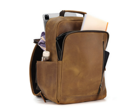 Crazy Horse Leather Backpack | PORTLY