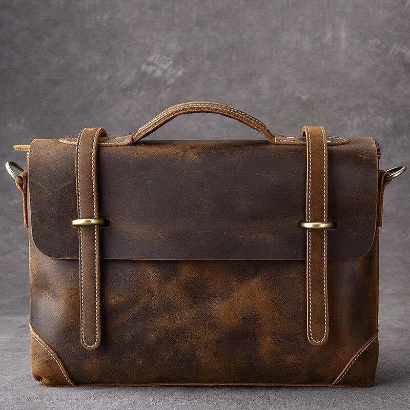 Brown Leather Handbag | YPRES