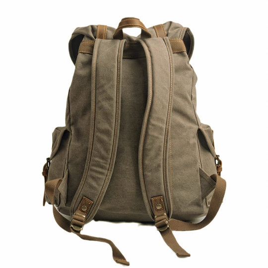 Military Canvas Backpack | INTERLAKEN