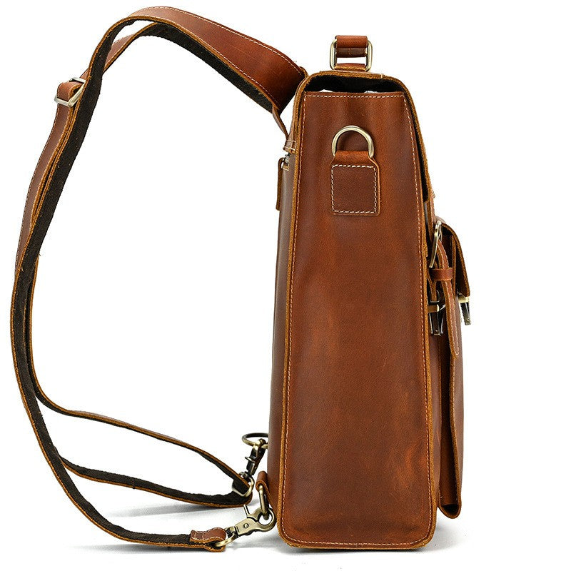 Leather Convertible Backpack | GIRONA