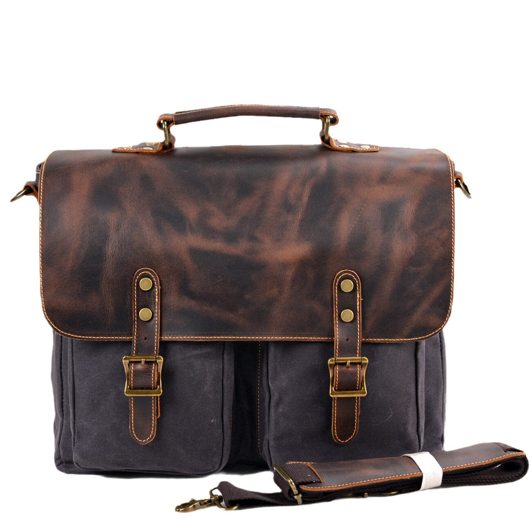 Vintage Canvas Messenger Bag | ANSEN