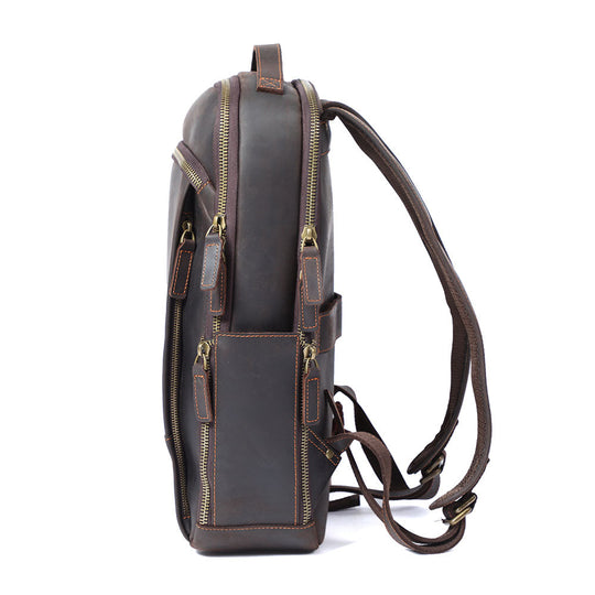 Leather Laptop Rucksack | LARVIK