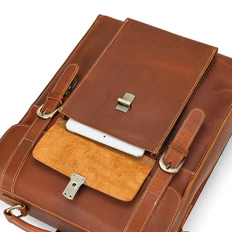 Leather Convertible Backpack | GIRONA