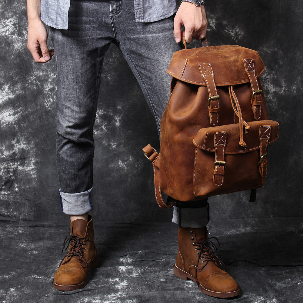 Leather Knapsack | CADIZ