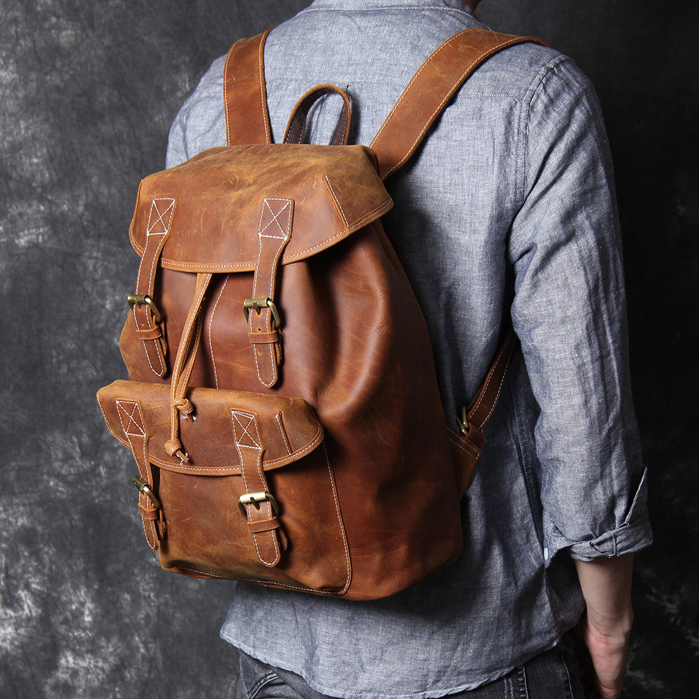 Leather Knapsack | CADIZ