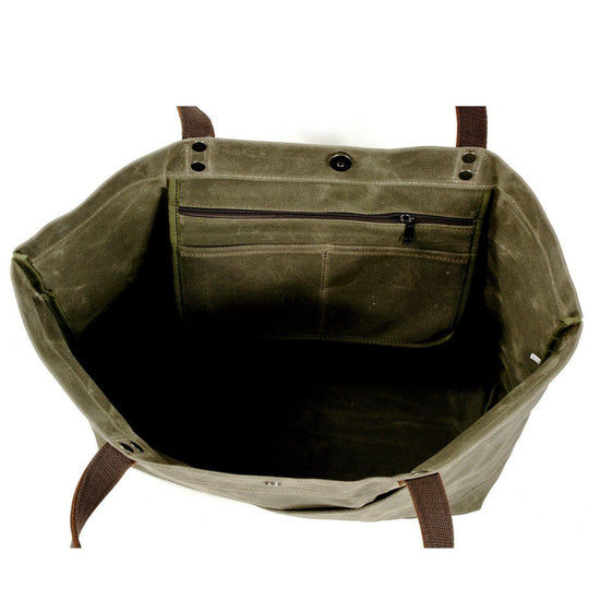 Waxed Canvas Tote Bag | BOVEC